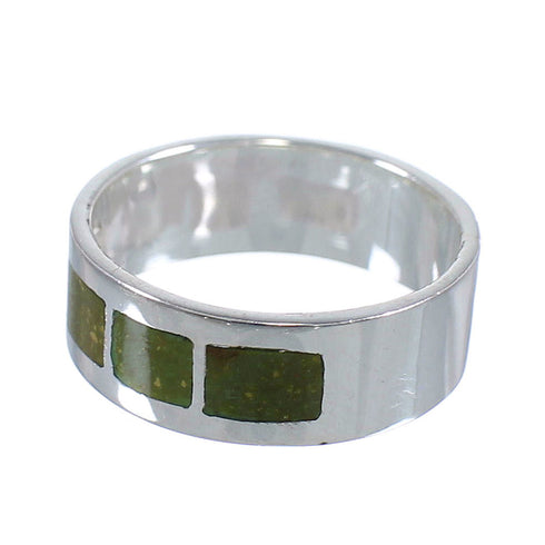 Genuine Sterling Silver And Turquoise Southwest Jewelry Ring Size 5-3/4 VX58413